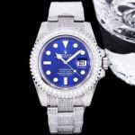 GB Factory Rolex Submariner Silver steel case with White diamond diameter 40mm Watch